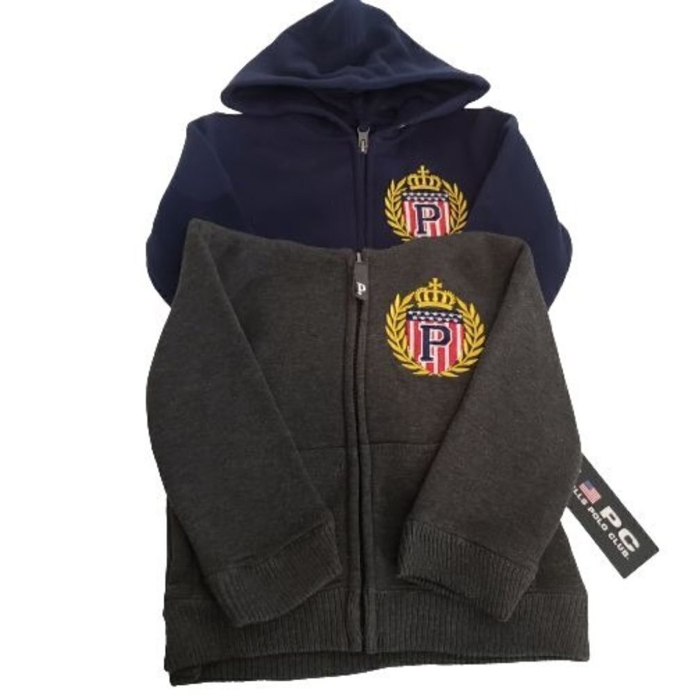 Beverly Hills Polo Club Full Zipper hoodie size 18 Months NWT